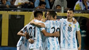 Argentina vence Uruguai e fica a uma vitória da Copa do Mundo (Foto: Divulgação / Argentina)